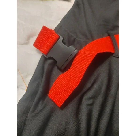 Forplay Women's L-XL Black Firefighter Hose Handler Costume with Red Belt - Picture 11 of 11